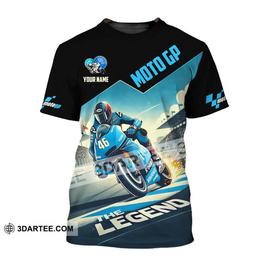 Man Shirt Custom Name Motogp Polo Long Sleeve Gift T-Shirt / S T-Shirt