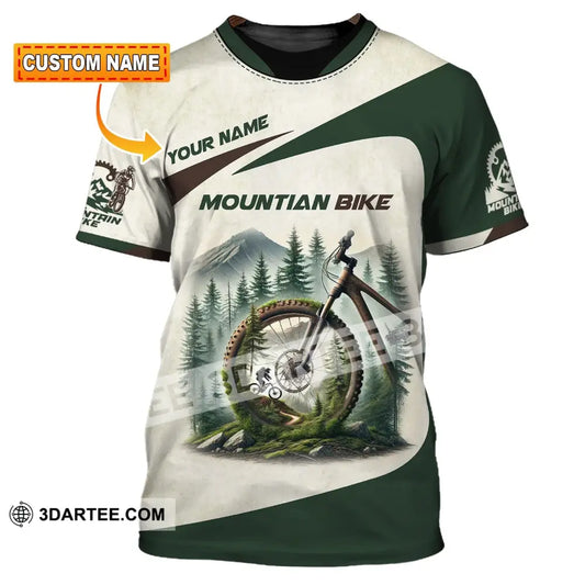 Man Shirt Custom Name Mountain Bike Lover T-Shirt T-Shirt