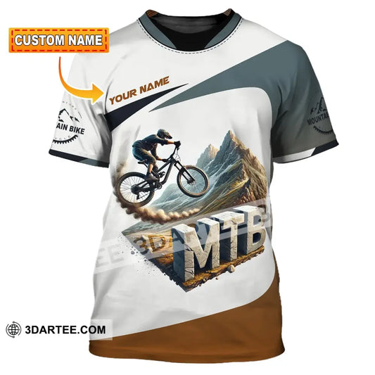 Man Shirt Custom Name Mountain Bike Lover T-Shirt T-Shirt