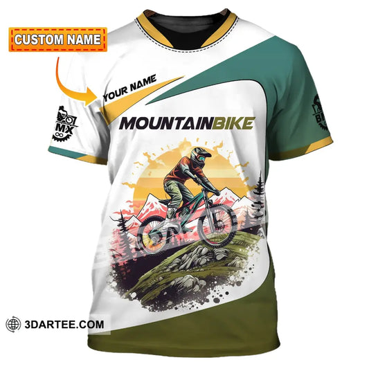 Man Shirt Custom Name Mountain Bike Lover T-Shirt T-Shirt