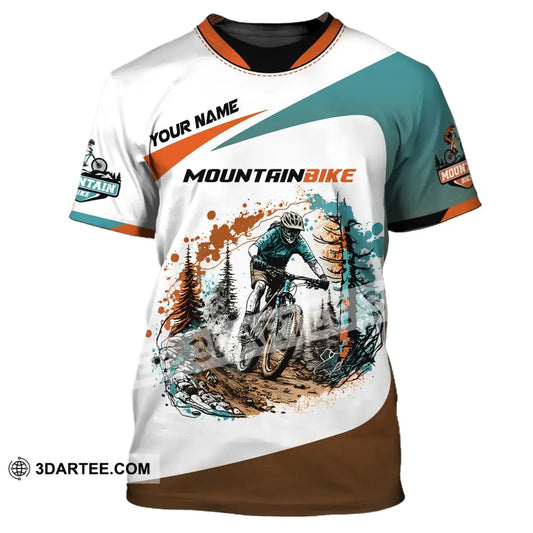 Man Shirt Custom Name Mountain Bike Lover T-Shirt / S T-Shirt