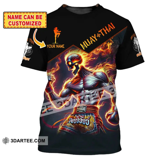 Man Shirt Custom Name Muay Thai Hoodie Polo Long Sleeve T-Shirt