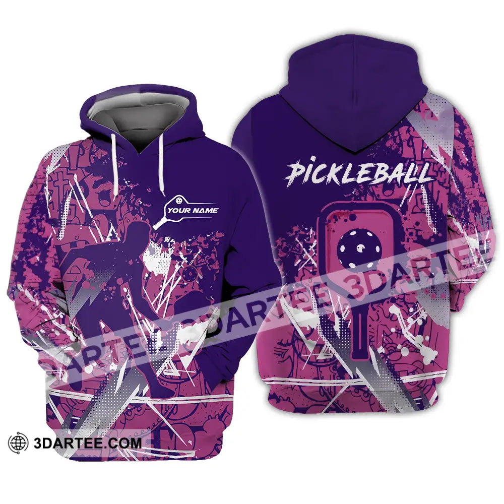 Man Shirt - Custom Name Pickleball Hoodie / S T-Shirt