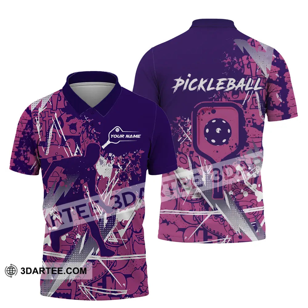 Man Shirt - Custom Name Pickleball Polo / S T-Shirt