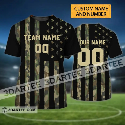 Man Shirt - Custom Name T-Shirt American Flag Us T-Shirt