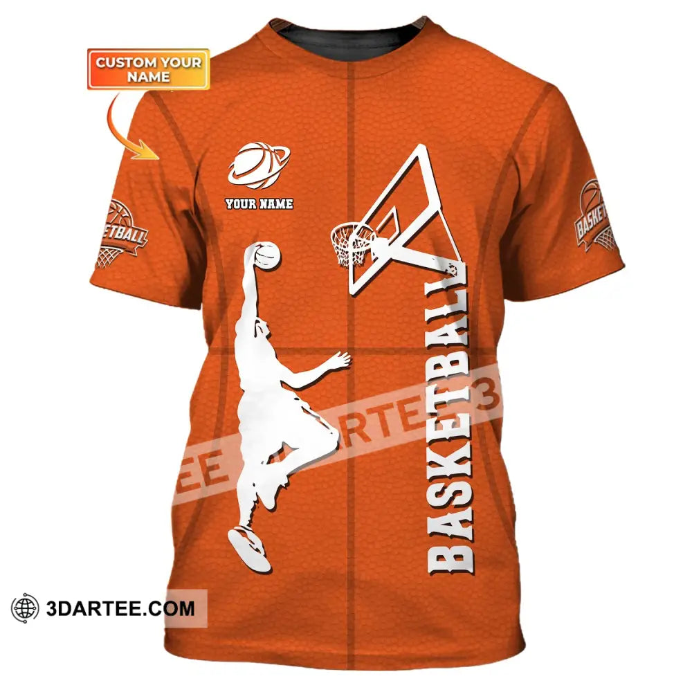 Man Shirt Custom Name T-Shirt Basketball Clothing Gift For Player / S