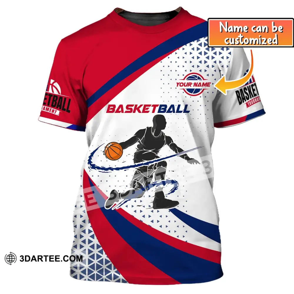 Man Shirt Custom Name T-Shirt For Basketball Player Gift Lover