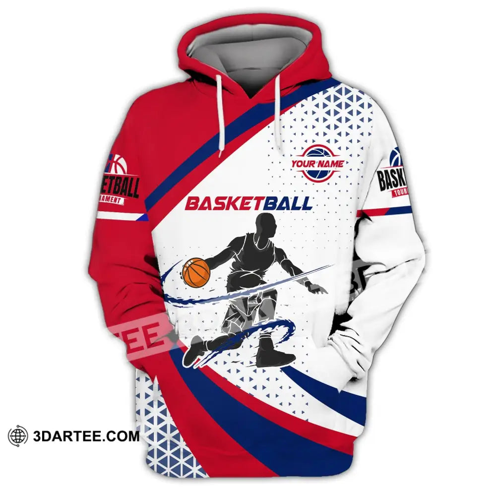 Man Shirt Custom Name T-Shirt For Basketball Player Gift Lover Hoodie / S