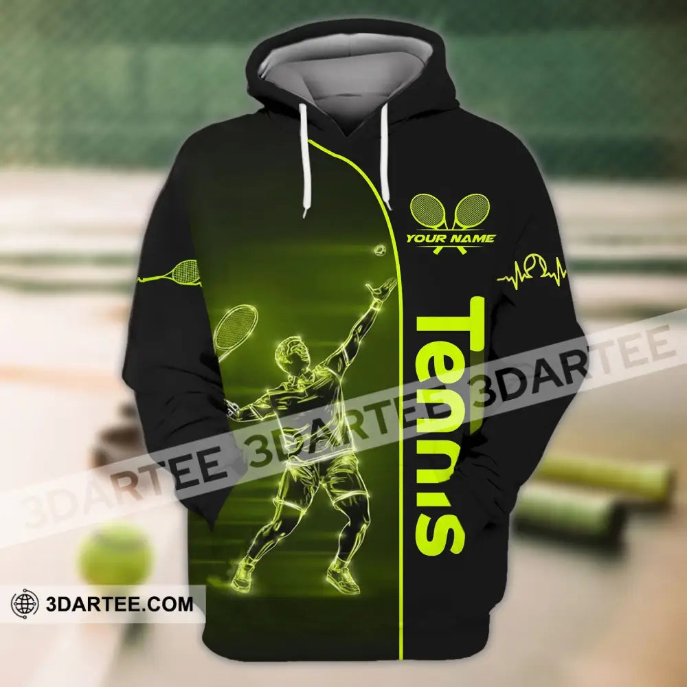 Man Shirt - Custom Name T-Shirt Tennis Lover Player T-Shirt