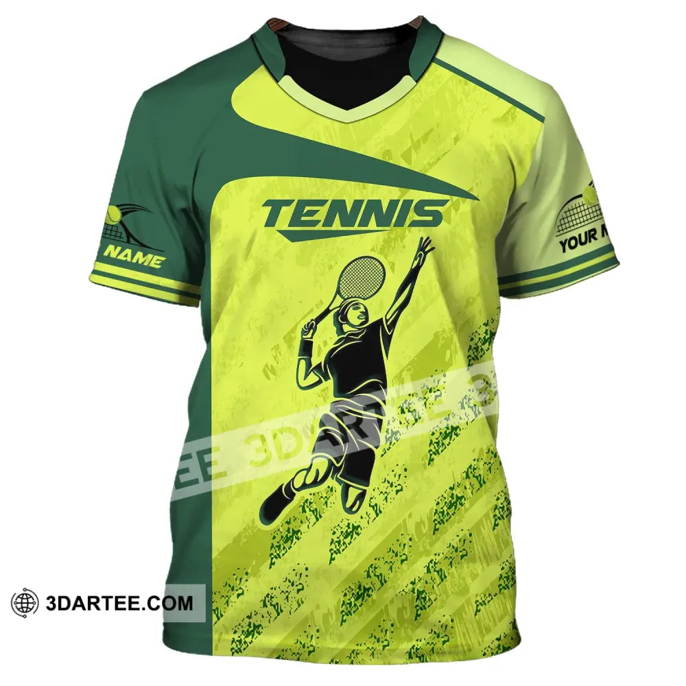 Man Shirt Custom Name Tennis T-Shirt For Club Gift Players / S