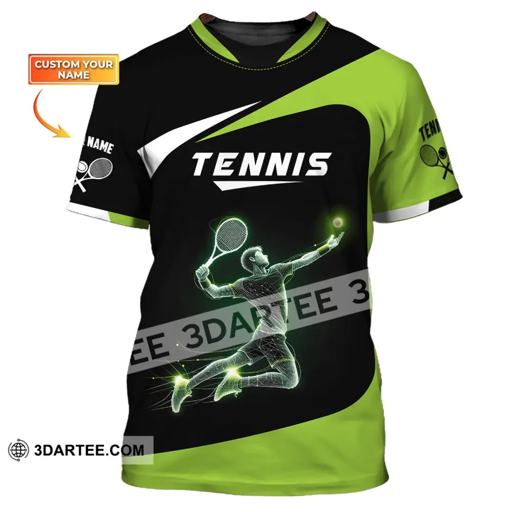 Man Shirt Custom Name Tennis T-Shirt For Team Gift Players / S