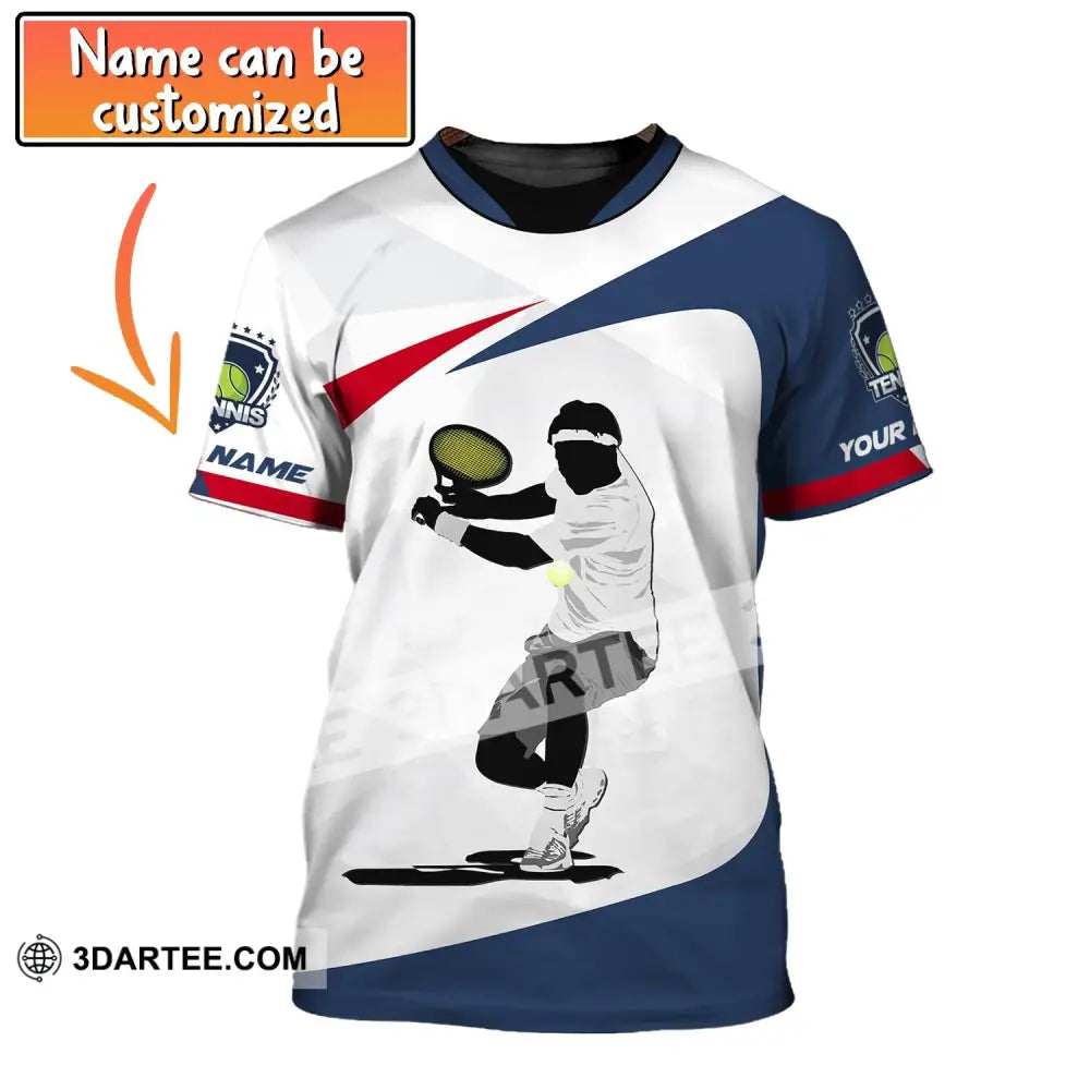 Man Shirt Custom Name Tennis T-Shirt Polo Hoodie Gift For Lover