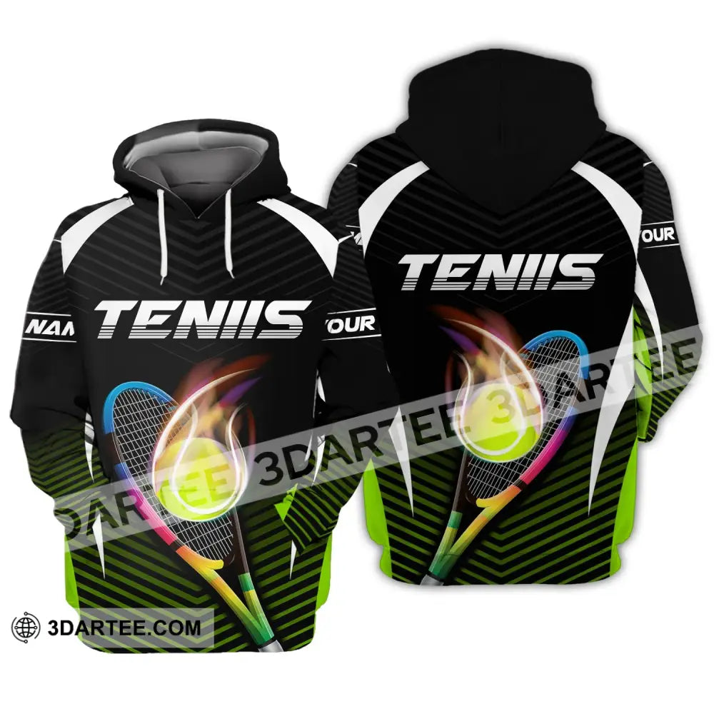 Man Shirt Custom Name Tennis T-Shirt Polo Zipper Hoodie Gift For Lover / S