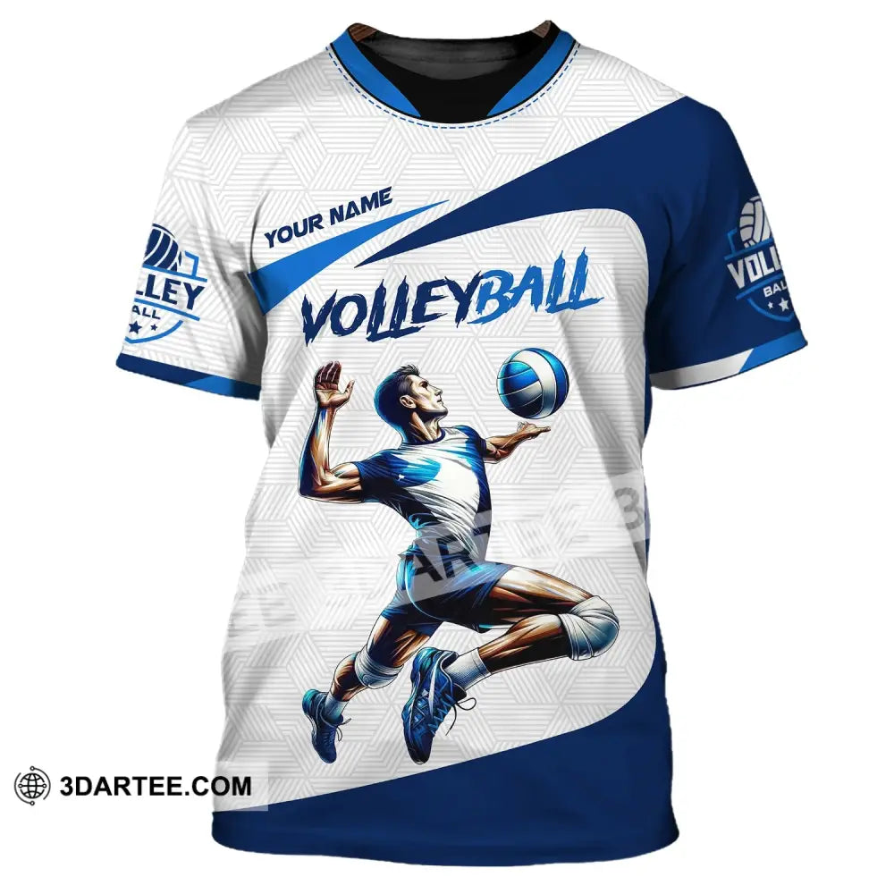 Man Shirt Custom Name Volleyball Player T-Shirt For Lover Team Uniform / S T-Shirt