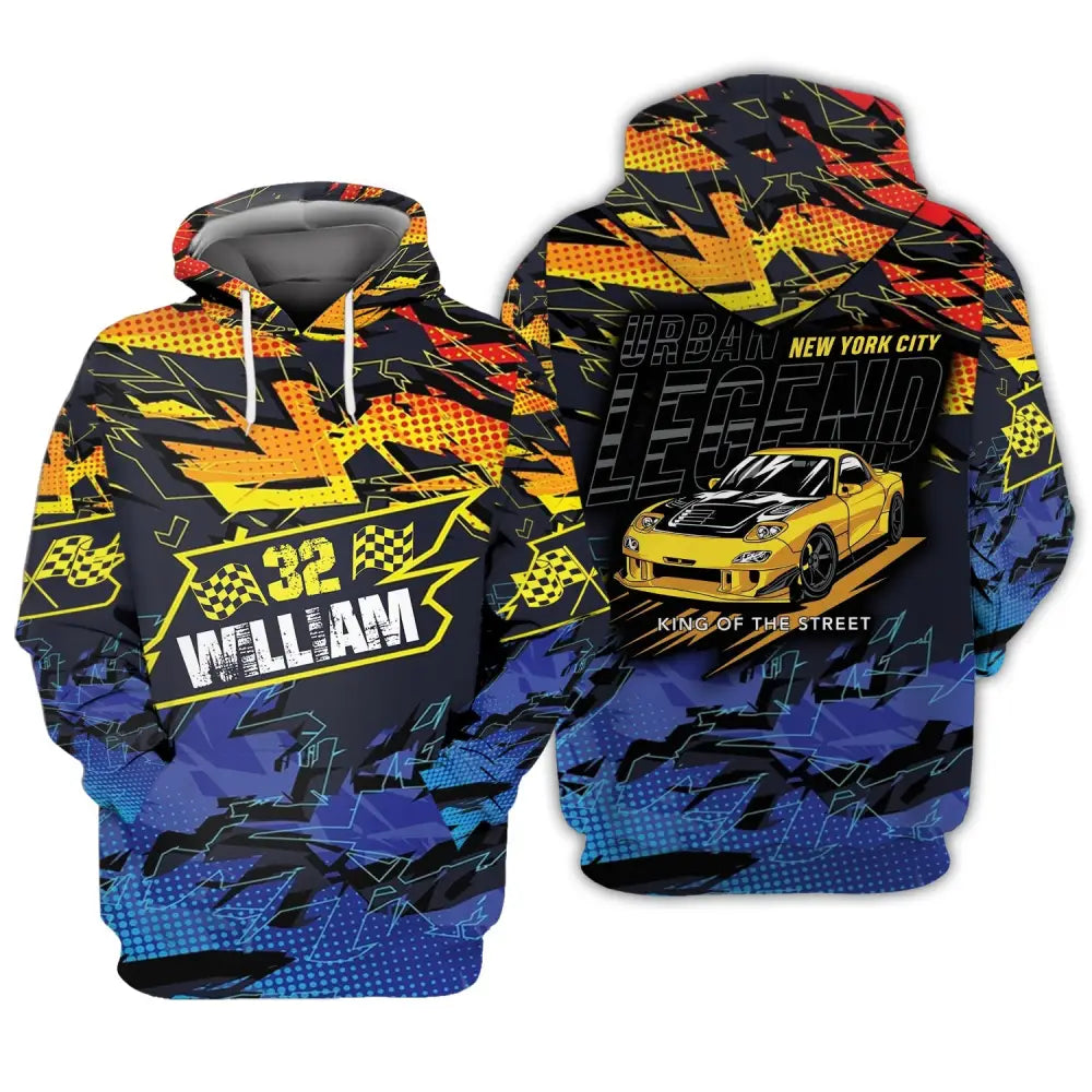 Man Shirt - Custom Racing T-Shirt Urban Legend King Of The Street For Team Hoodie / S T-Shirt