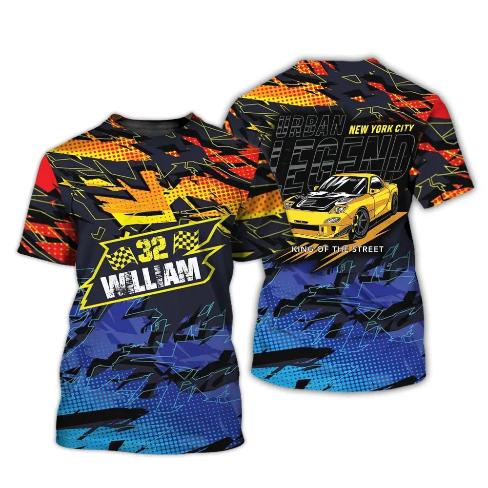 Man Shirt - Custom Racing T-Shirt Urban Legend King Of The Street For Team / S T-Shirt