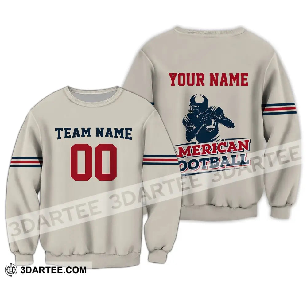 Man Shirt - Custom Rugby Football T-Shirt American Clothing Long Sleeve / S T-Shirt