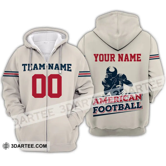 Man Shirt - Custom Rugby Football T-Shirt American Clothing Zipper Hoodie / S T-Shirt