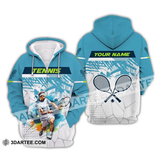 Man Shirt Custom Tennis Club Gift For Player Gifts Zipper Hoodie / S T-Shirt