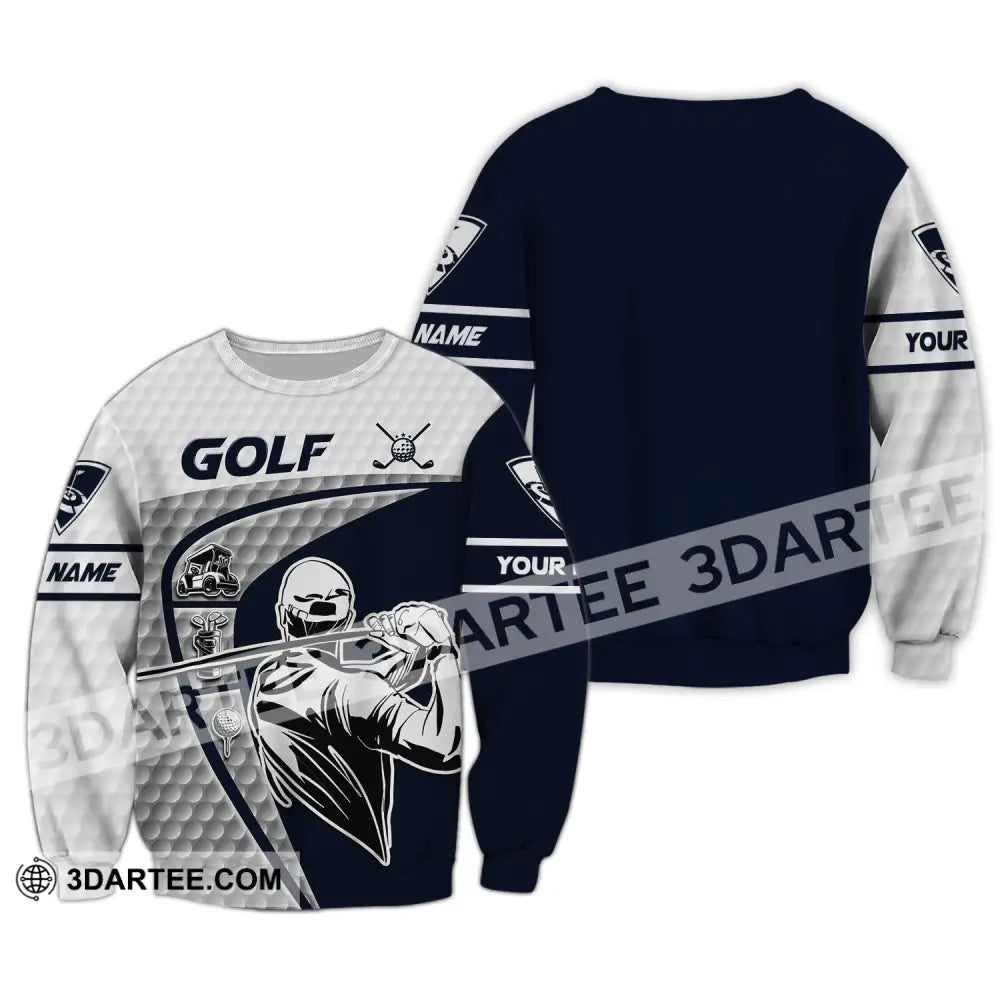 Man Shirt Golf Polo Gift For Golfer Tee Golfing Gifts Long Sleeve / S T-Shirt