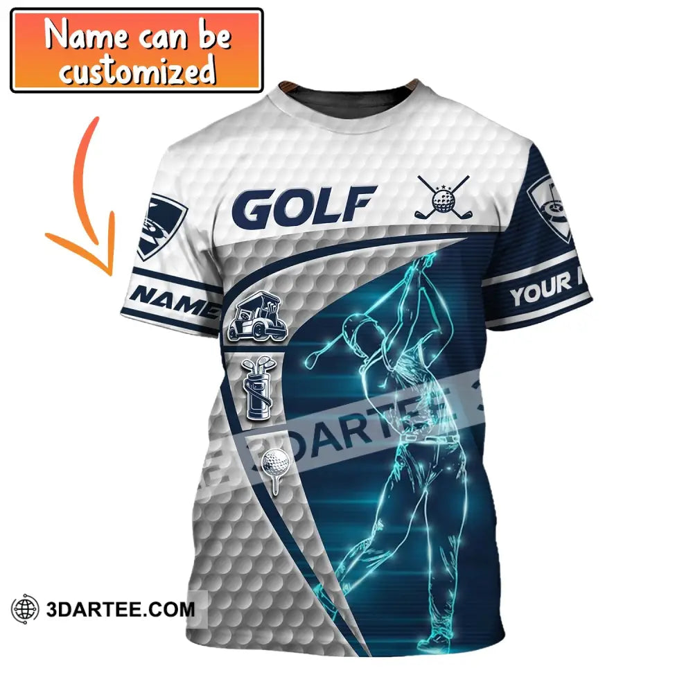 Man Shirt Golf Polo Gift For Golfer Tee Golfing Gifts T-Shirt