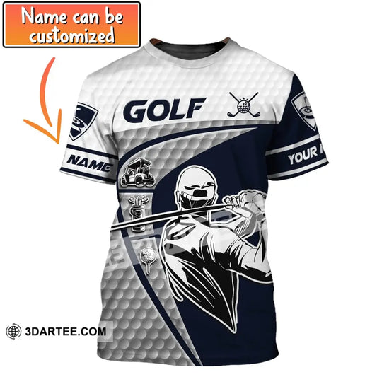 Man Shirt Golf Polo Gift For Golfer Tee Golfing Gifts T-Shirt