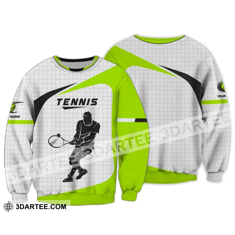 Man Shirt Tennis T-Shirt Lover Gift Player Apparel Long Sleeve / S