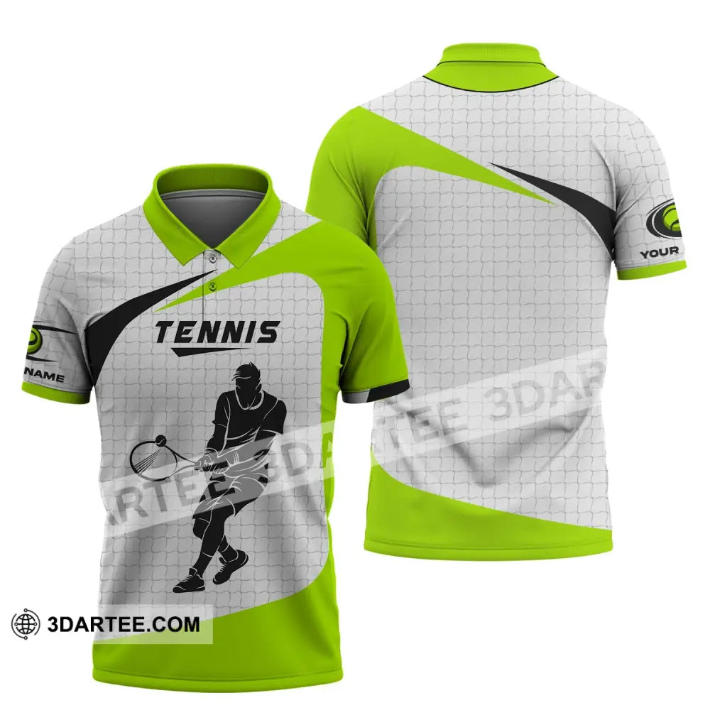 Man Shirt Tennis T-Shirt Lover Gift Player Apparel Polo / S