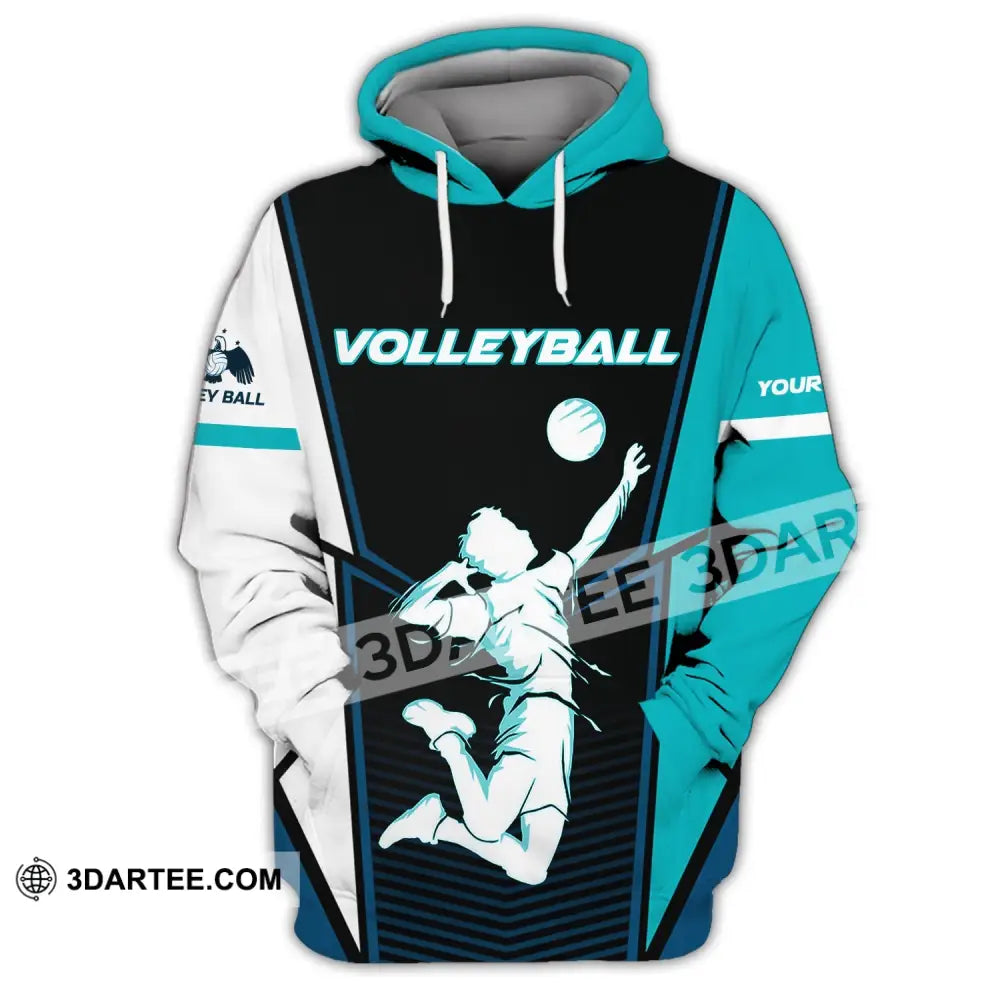 Man Shirt Volleyball Custom Team T-Shirt For Club Gift Players Hoodie / S