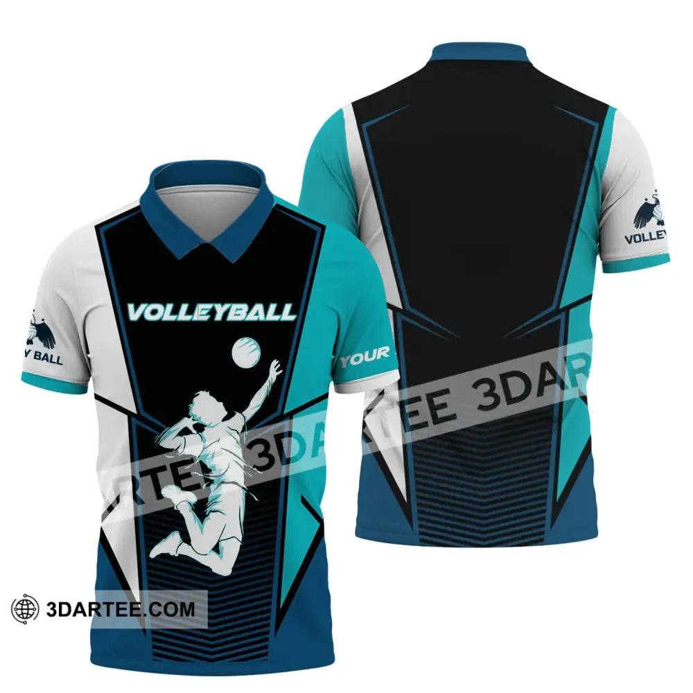 Man Shirt Volleyball Custom Team T-Shirt For Club Gift Players Polo / S