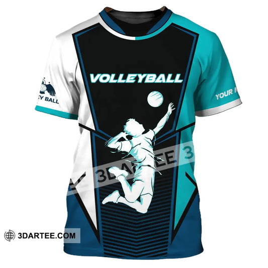 Man Shirt Volleyball Custom Team T-Shirt For Club Gift Players / S