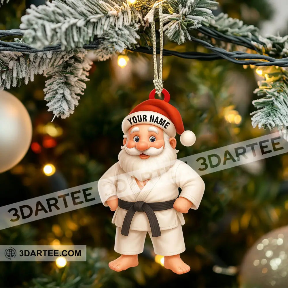 Martial Arts Santa Home Decor Christmas Ornament Personalized Ornament Ornament