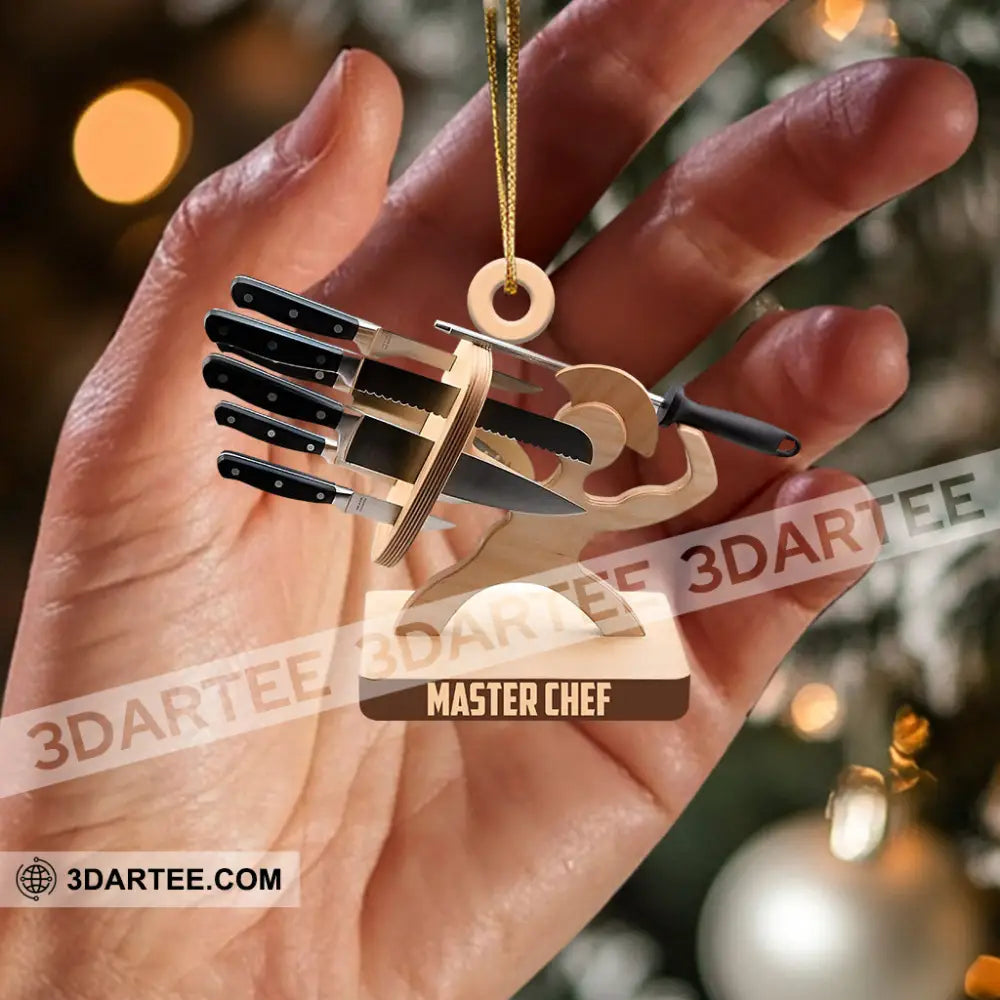 Master Chef Christmas Ornament Personalized Ornament Ornament