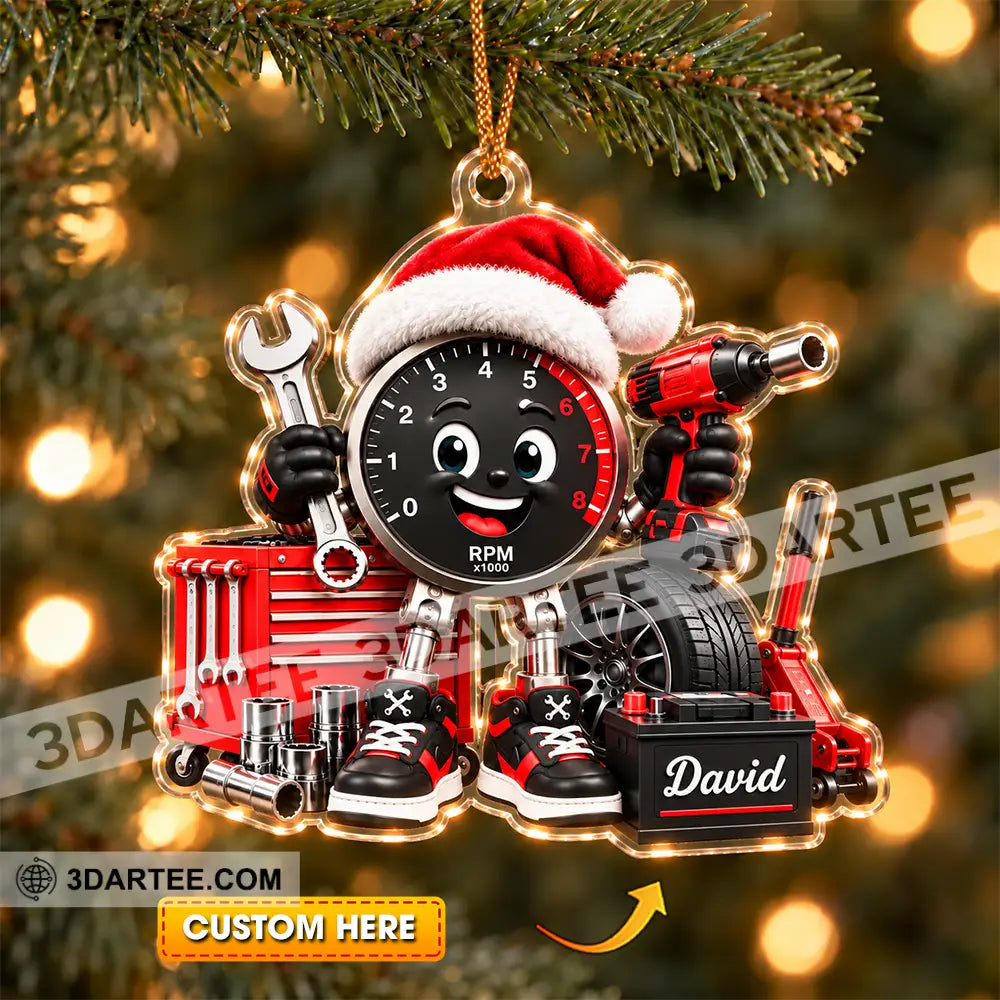 Mechanic Home Decor Christmas Ornament Personalized Ornament - Ornament