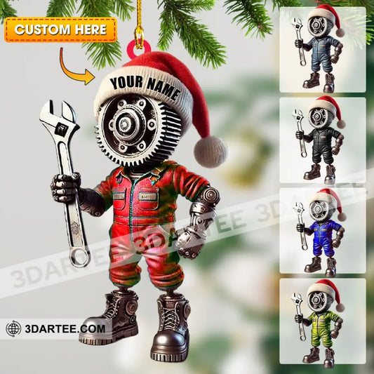 Mechanic Home Decor Christmas Ornament Personalized Ornament 3.54’’ / 1 Ornament Ornament