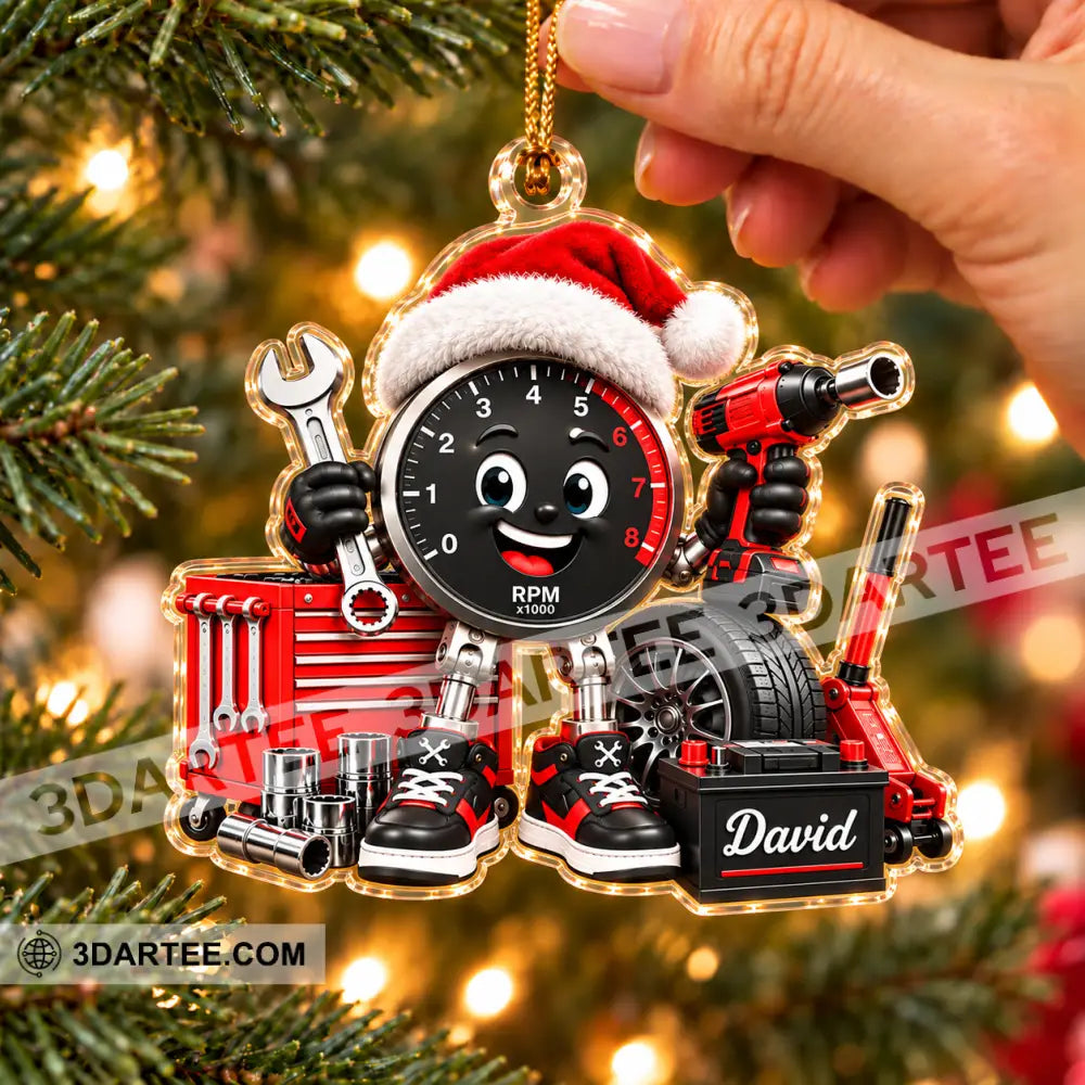 Mechanic Home Decor Christmas Ornament Personalized Ornament - Ornament