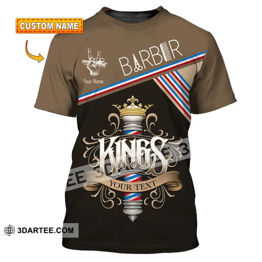 Men Shirt Custom Barber Kings Shirt T shirt