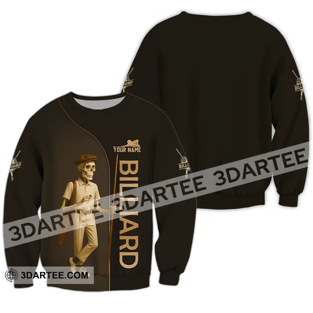 Men Shirt - Custom Billiards Shirt Long Sleeve / S T-shirt