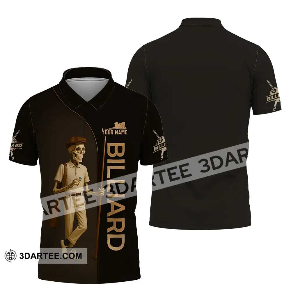 Men Shirt - Custom Billiards Shirt Polo Shirt / S T-shirt