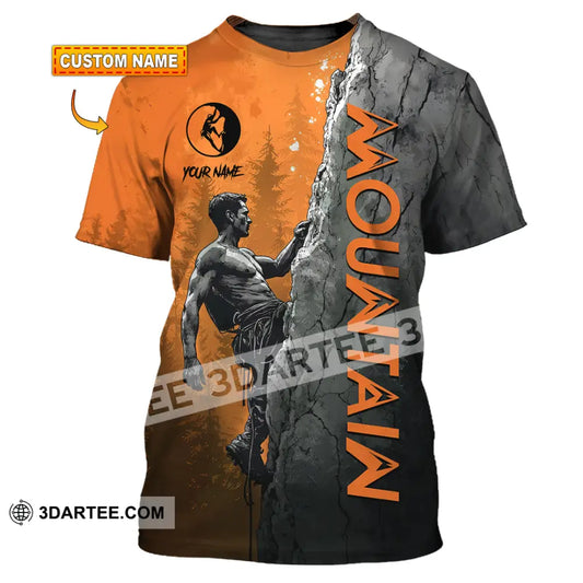 Men Shirt Custom Climbing Mountain Shirt T shirt