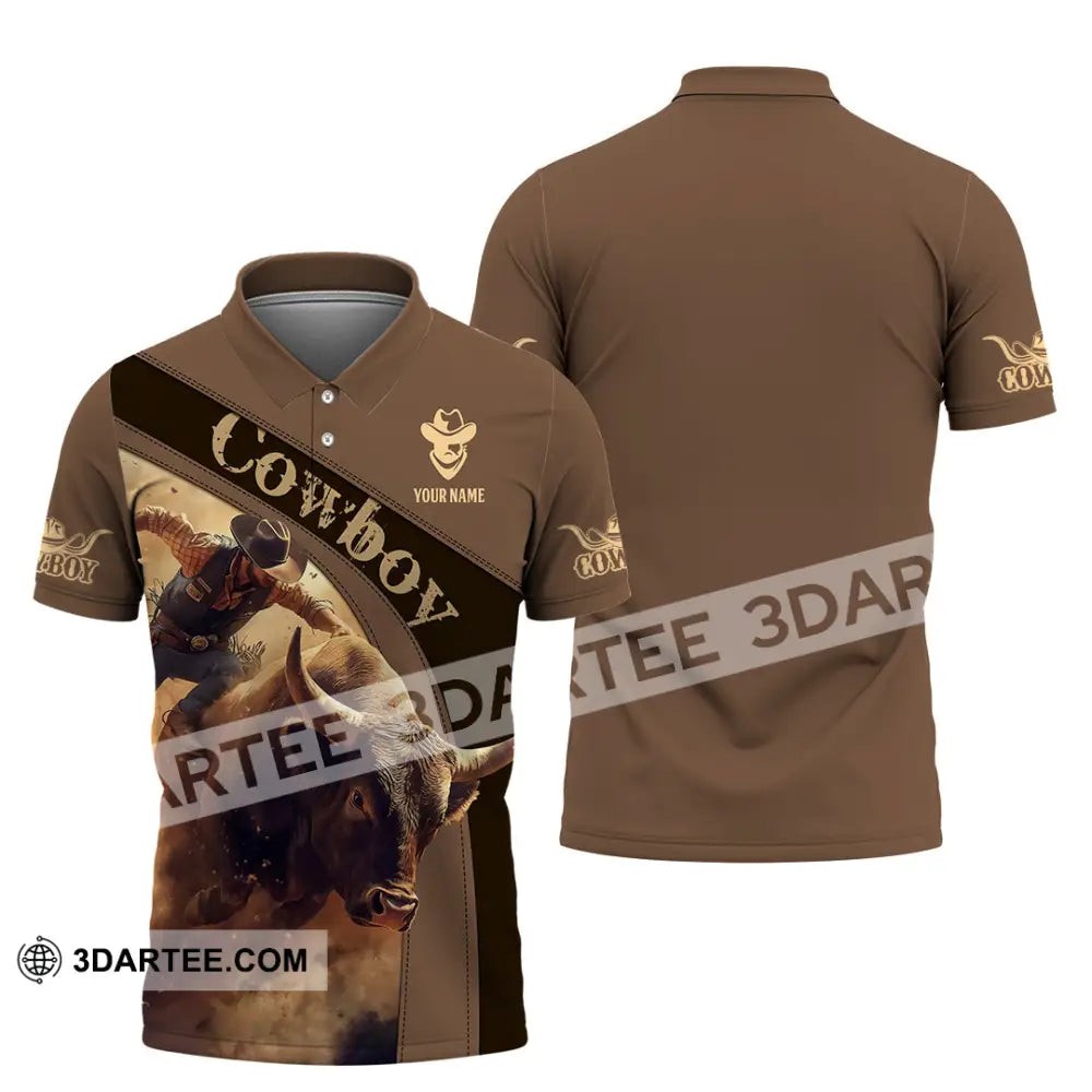 Men Shirt - Custom Cowboy Shirt - Polo Shirt / S - T-shirt