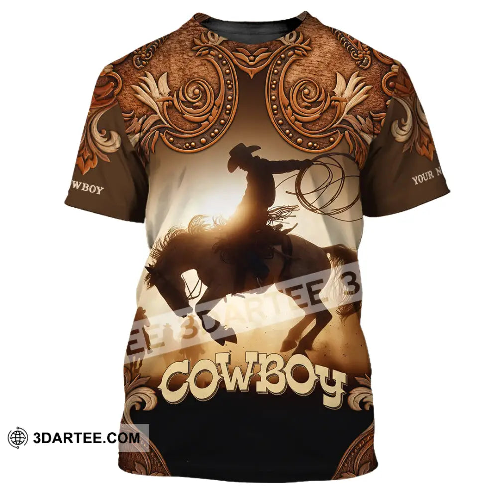 Men Shirt - Custom Cowboy Shirt - T-Shirt / S - T-shirt