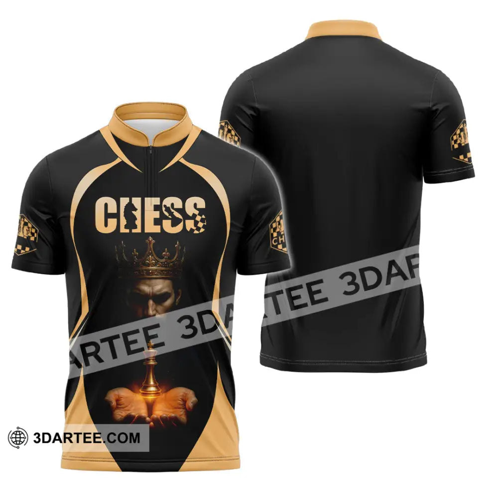 Men Shirt - Custom Guess Player Shirt King Of Guess Zipper Polo Shirt / S T-shirt