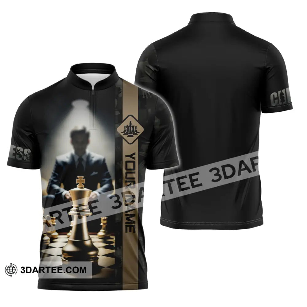 Men Shirt - Custom Guess Player Shirt King Of Guess Zipper Polo Shirt / S T-shirt