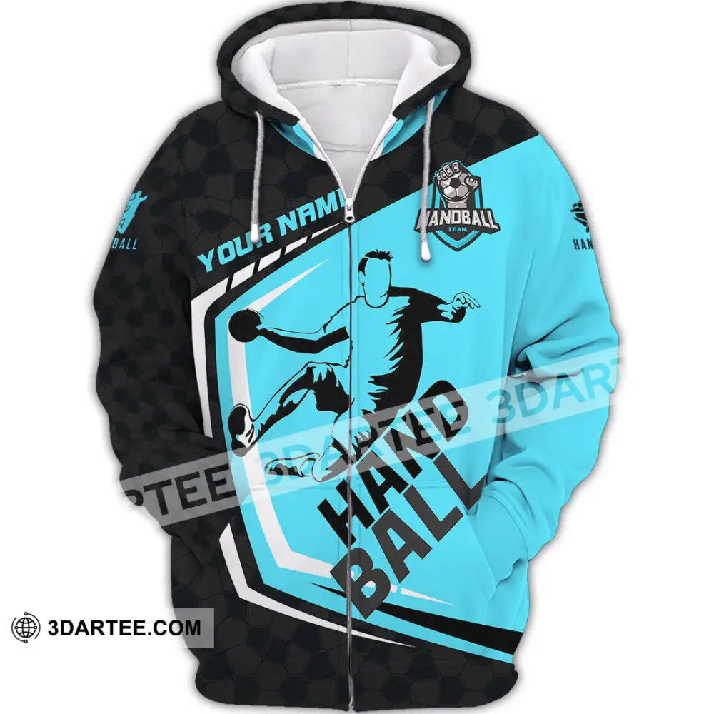 Men Shirt - Custom Handball 3D Shirt - Zipper Hoodie / S - T-shirt