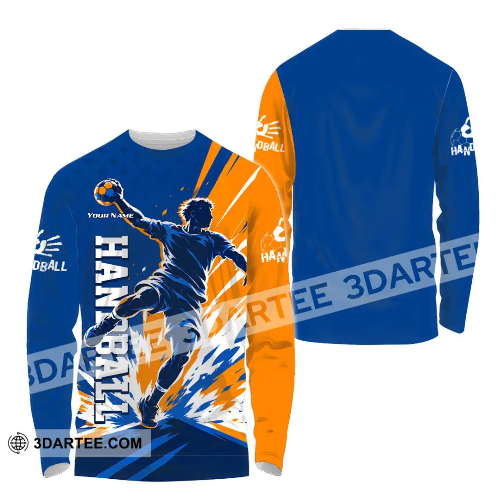 Men Shirt - Custom Handball Shirt - Long Sleeve Shirt / S - T-shirt