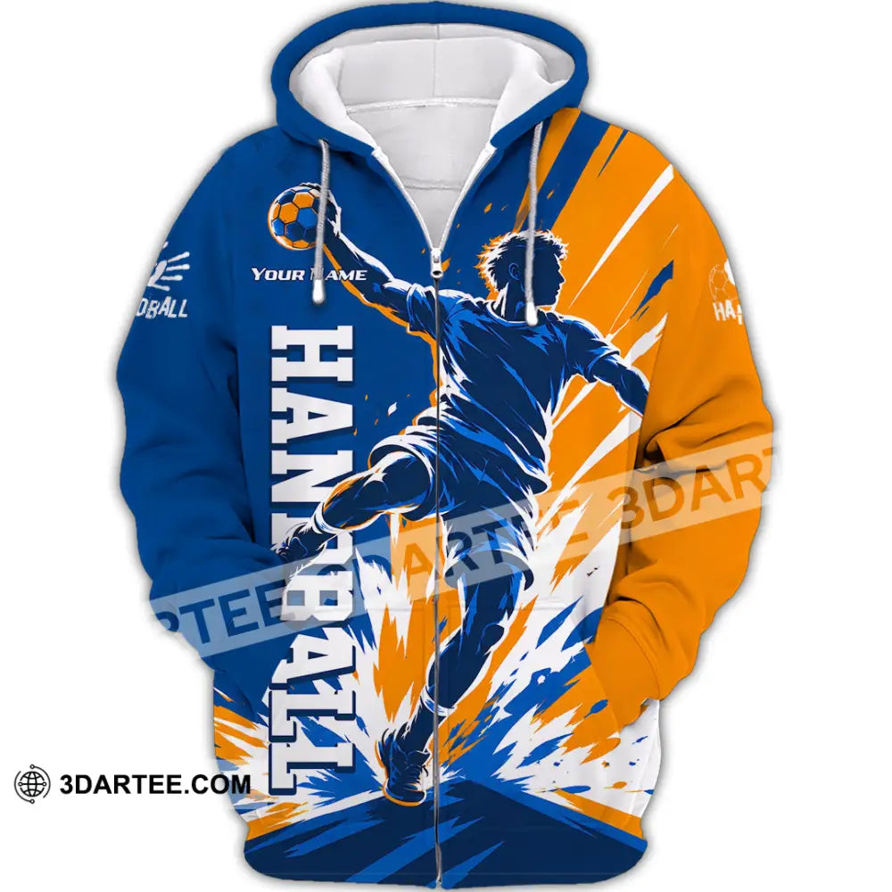 Men Shirt - Custom Handball Shirt - Zipper Hoodie / S - T-shirt