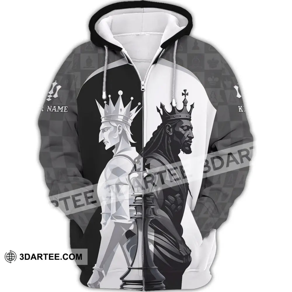 Men Shirt - Custom King Of Chess Shirt Zipper Hoodie / S T-shirt
