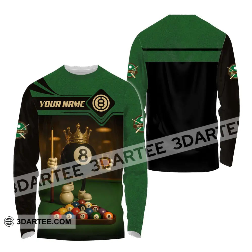 Men Shirt - Custom Kings Of Billiards Shirt Long Sleeve Shirt / S T-shirt