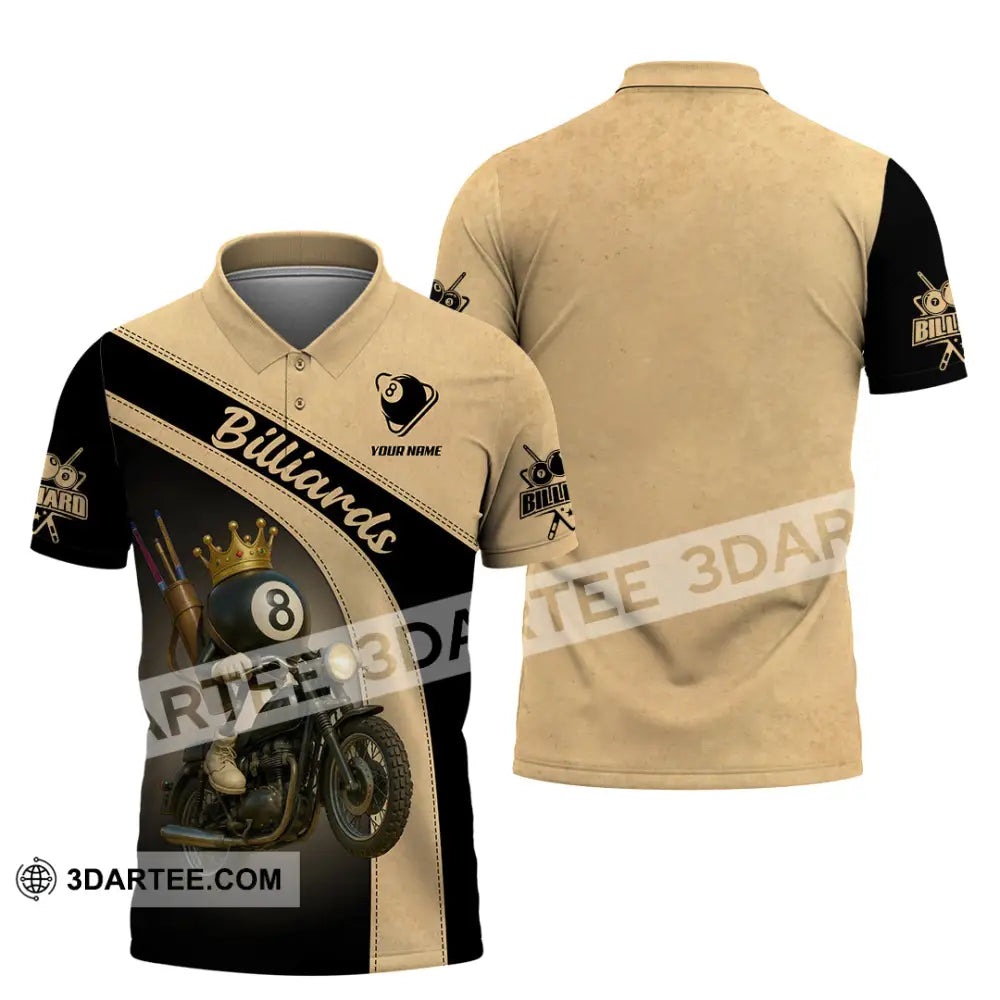 Men Shirt - Custom Kings Of Billiards Shirt Polo Shirt / S T-shirt